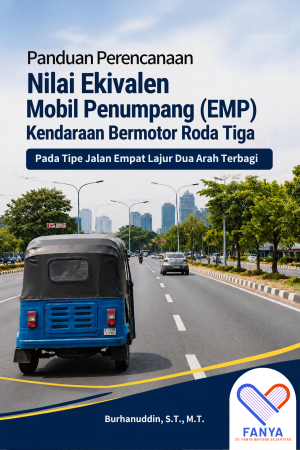 Panduan Perencanaan Nilai Ekivalen Mobil Penumpang (EMP) Kendaraan Bermotor Roda Tiga Pada Tipe Jalan Empat Lajur Dua Arah Terbagi